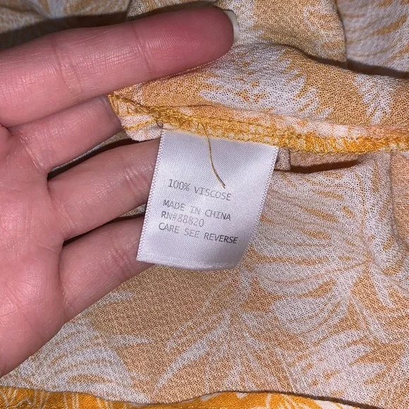 Rachel Zoe Yellow Tank Top Size Medium - Picture 4 of 5